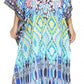 Sakkas Georgettina Flowy Rhinestone V Neck Long Caftan Dress/Cover Up