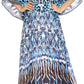 Sakkas Georgettina Flowy Rhinestone V Neck Long Caftan Dress/Cover Up