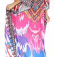 Sakkas Georgettina Flowy Rhinestone V Neck Long Caftan Dress/Cover Up