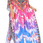 Sakkas Georgettina Flowy Rhinestone V Neck Long Caftan Dress/Cover Up