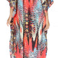 Sakkas Georgettina Flowy Rhinestone V Neck Long Caftan Dress/Cover Up