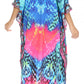 Sakkas Georgettina Flowy Rhinestone V Neck Long Caftan Dress/Cover Up