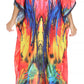 Sakkas Georgettina Flowy Rhinestone V Neck Long Caftan Dress/Cover Up