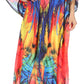 Sakkas Georgettina Flowy Rhinestone V Neck Long Caftan Dress/Cover Up