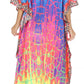 Sakkas Georgettina Flowy Rhinestone V Neck Long Caftan Dress/Cover Up
