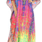 Sakkas Georgettina Flowy Rhinestone V Neck Long Caftan Dress/Cover Up