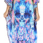 Sakkas Georgettina Flowy Rhinestone V Neck Long Caftan Dress/Cover Up