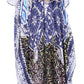 Sakkas Georgettina Flowy Rhinestone V Neck Long Caftan Dress/Cover Up