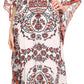 Sakkas Georgettina Flowy Rhinestone V Neck Long Caftan Dress/Cover Up