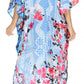 Sakkas Georgettina Flowy Rhinestone V Neck Long Caftan Dress/Cover Up