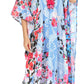 Sakkas Georgettina Flowy Rhinestone V Neck Long Caftan Dress/Cover Up