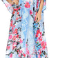 Sakkas Georgettina Flowy Rhinestone V Neck Long Caftan Dress/Cover Up