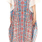 Sakkas Georgettina Flowy Rhinestone V Neck Long Caftan Dress/Cover Up