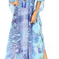 Sakkas Georgettina Flowy Rhinestone V Neck Long Caftan Dress/Cover Up