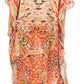 Sakkas Georgettina Flowy Rhinestone V Neck Long Caftan Dress/Cover Up