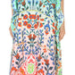Sakkas Georgettina Flowy Rhinestone V Neck Long Caftan Dress/Cover Up