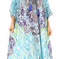 Sakkas Georgettina Flowy Rhinestone V Neck Long Caftan Dress/Cover Up