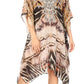 Sakkas MiuMiu Ligthweight Summer Printed Short Caftan Dress / Cover Up