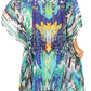 Sakkas MiuMiu Ligthweight Summer Printed Short Caftan Dress / Cover Up