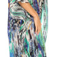 Sakkas MiuMiu Ligthweight Summer Printed Short Caftan Dress / Cover Up