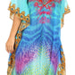 Sakkas MiuMiu Ligthweight Summer Printed Short Caftan Dress / Cover Up