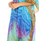 Sakkas MiuMiu Ligthweight Summer Printed Short Caftan Dress / Cover Up