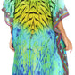 Sakkas MiuMiu Ligthweight Summer Printed Short Caftan Dress / Cover Up