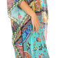 Sakkas MiuMiu Ligthweight Summer Printed Short Caftan Dress / Cover Up