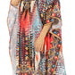Sakkas MiuMiu Ligthweight Summer Printed Short Caftan Dress / Cover Up