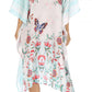 Sakkas MiuMiu Ligthweight Summer Printed Short Caftan Dress / Cover Up