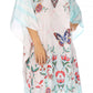 Sakkas MiuMiu Ligthweight Summer Printed Short Caftan Dress / Cover Up