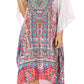 Sakkas MiuMiu Ligthweight Summer Printed Short Caftan Dress / Cover Up