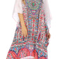 Sakkas MiuMiu Ligthweight Summer Printed Short Caftan Dress / Cover Up