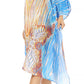 Sakkas MiuMiu Ligthweight Summer Printed Short Caftan Dress / Cover Up