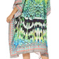 Sakkas MiuMiu Ligthweight Summer Printed Short Caftan Dress / Cover Up