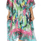 Sakkas MiuMiu Ligthweight Summer Printed Short Caftan Dress / Cover Up