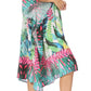 Sakkas MiuMiu Ligthweight Summer Printed Short Caftan Dress / Cover Up
