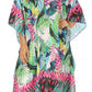 Sakkas MiuMiu Ligthweight Summer Printed Short Caftan Dress / Cover Up