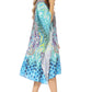 Sakkas MiuMiu Ligthweight Summer Printed Short Caftan Dress / Cover Up