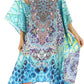 Sakkas MiuMiu Ligthweight Summer Printed Short Caftan Dress / Cover Up