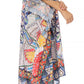 Sakkas MiuMiu Ligthweight Summer Printed Short Caftan Dress / Cover Up