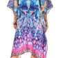 Sakkas MiuMiu Ligthweight Summer Printed Short Caftan Dress / Cover Up