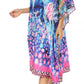 Sakkas MiuMiu Ligthweight Summer Printed Short Caftan Dress / Cover Up