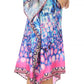 Sakkas MiuMiu Ligthweight Summer Printed Short Caftan Dress / Cover Up