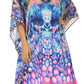 Sakkas MiuMiu Ligthweight Summer Printed Short Caftan Dress / Cover Up