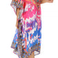 Sakkas MiuMiu Ligthweight Summer Printed Short Caftan Dress / Cover Up