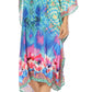Sakkas MiuMiu Ligthweight Summer Printed Short Caftan Dress / Cover Up