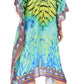 Sakkas MiuMiu Ligthweight Summer Printed Short Caftan Dress / Cover Up