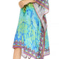 Sakkas MiuMiu Ligthweight Summer Printed Short Caftan Dress / Cover Up