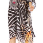 Sakkas MiuMiu Ligthweight Summer Printed Short Caftan Dress / Cover Up